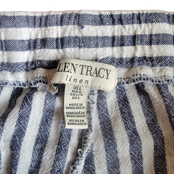 Ellen Tracy Women's Linen Blend Wide Leg PantSize large - Picture 7 of 8